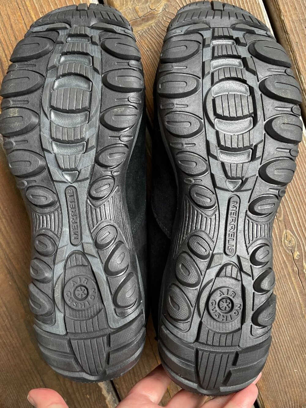 EUC Merrell Black Suede Leather Performance Jungle Mocs in Men's 12 - Picture 10 of 11